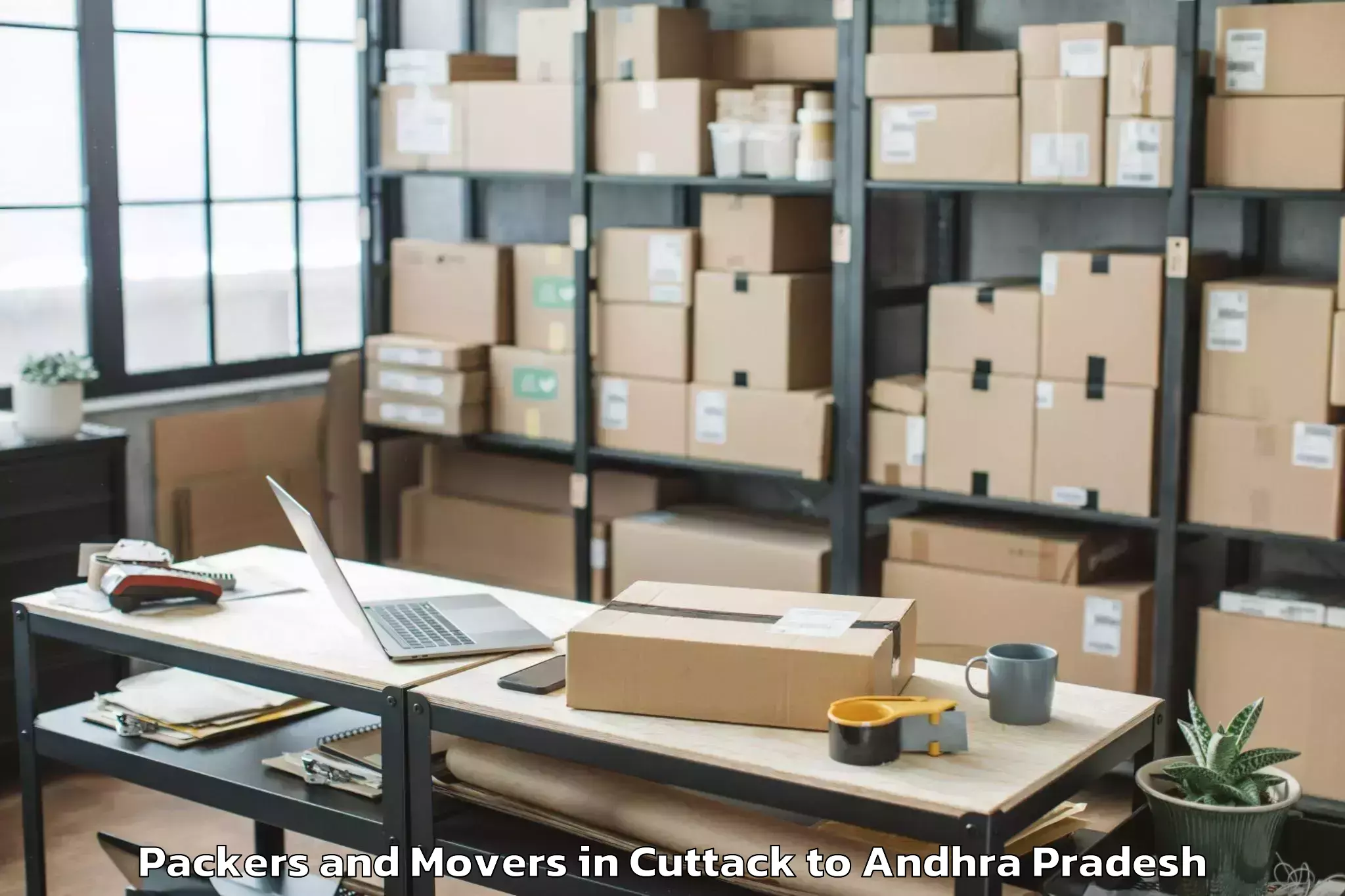 Reliable Cuttack to Bikkavolu Packers And Movers